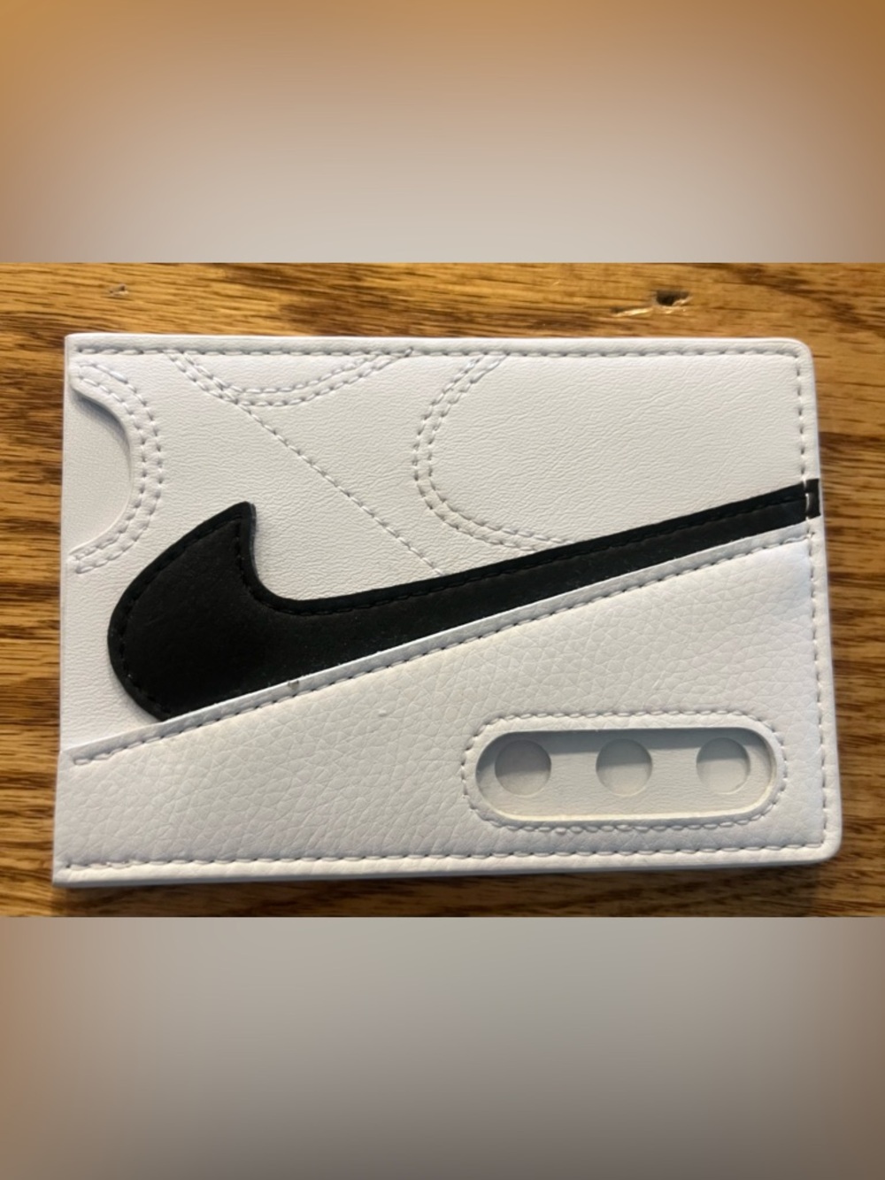 Nike Air Max 90 White and Black Card Holder Wallet